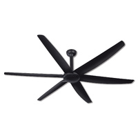 Hunter Pacific The Big Fan V2 86" DC Ceiling Fan Black with Black Blades