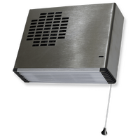 Thermofan 2400W Fan Heater Stainess Steel
