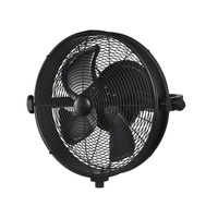 Ventair Tilt360 Wall Mount Drum Fan Black
