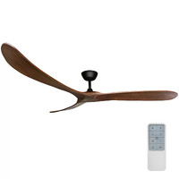 ThreeSixty Timbr DC 72" Fan Black/Walnut