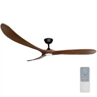 ThreeSixty Timbr DC 72" LED Fan Black/Walnut