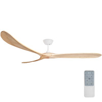ThreeSixty Timbr DC 72" Fan White/Natural