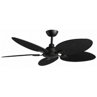ThreeSixty Tropicana 56 Inch DC Ceiling Fan Black with 8W Uplight
