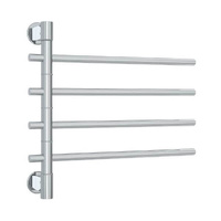 Thermorail USV24 Straight Round Swivel Polished Non-Heated Towel Rail