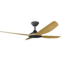 Calibo Vanga 48" DC Smart Ceiling Fan with Remote Control Black/Bamboo