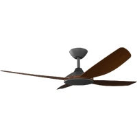 Calibo Vanga 48" DC Ceiling Fan Black with Koa Blades