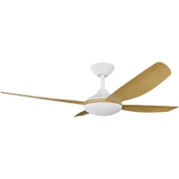 Calibo Vanga 48" DC Fan with 20W CCT LED Light White/Bamboo