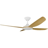 Calibo Vanga 48" DC Ceiling Fan White with Bamboo Blades
