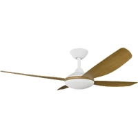 Calibo Vanga 48" DC Fan with 20W CCT LED Light White/Teak