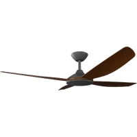 Calibo Vanga 52" DC Ceiling Fan Black with Koa Blades