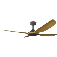 Calibo Vanga 52" DC Ceiling Fan Black with Teak Blades