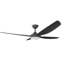 Calibo Vanga 56" DC Smart Ceiling Fan with LED Light and Remote Control Black
