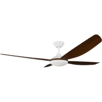Calibo Vanga 56" DC Smart Ceiling Fan with LED Light and Remote Control White/Koa
