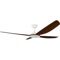 Calibo Vanga 56" DC Ceiling Fan White with Koa Blades