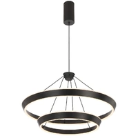 Telbix Vantel 2 Tier 48W CCT LED Pendant Light Black