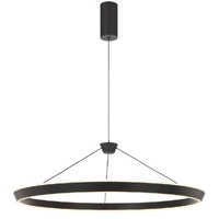 Telbix Vantel 80cm 48W CCT LED Pendant Light Black