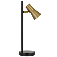 Telbix Verik Table Lamp Brass and Black