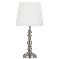 Telbix Vida Table Lamp Nickel and Cream