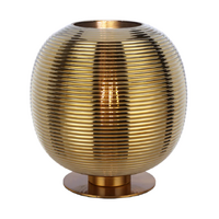 Telbix Viken Table Lamp Antique Gold and Mirrored Gold Glass