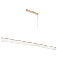 Telbix Voluto 1720mm Gold Tri Colour LED Linear Pendant Light