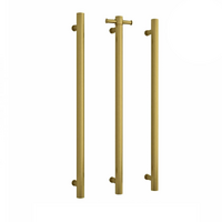 Thermorail VS900HBG Straight Round Vertical Single Gold Heated Towel Rail