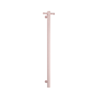 Thermorail VS900HDP Dusty Pink Straight Round Vertical Heated Towel Rail