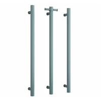 Thermorail VS900HGM Straight Round Vertical Single Gun Metal Heated Towel Rail
