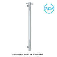 Thermorail VSH900H Round 240V Vertical Heated Towel Rail