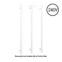Thermorail VSH900HMW Matt White 240V Vertical Single Heated Rail