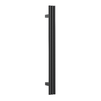 Thermorail VW900B Matt Black Triple Tube Vertical Heated Towel Rail