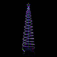 2.1M LED Double Spiral Tree Multicolour