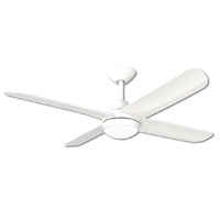 Hunter Pacific X-Over Ceiling Fan with LED Light White 132cm