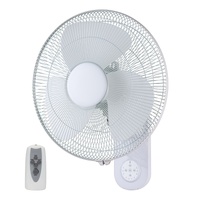 Ventair Zephyr II 40cm Oscillating Wall Mounted Fan White with Remote